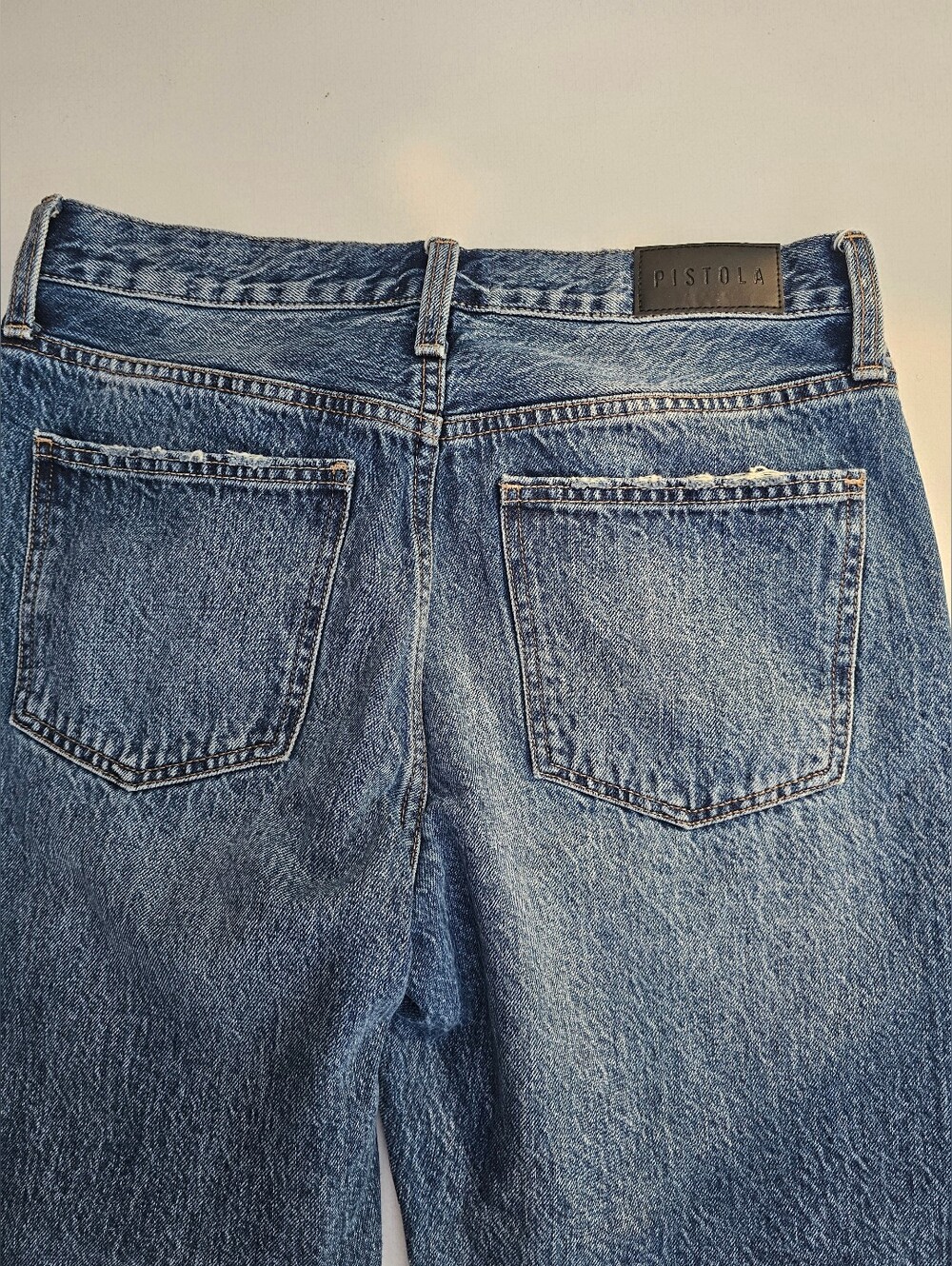 Pistola Lexi Mid Rise Straight Jeans - Picture 4 of 8
